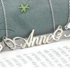 Handmade Customized 925 Pure Silver Name Necklace..