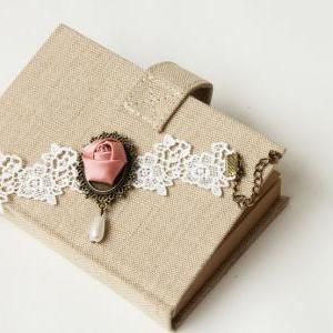 Diy Quality Vintage Lace Bracelet With Ring..