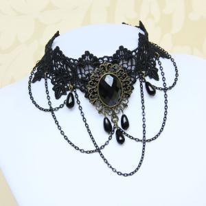 Diy Gothic Prom Heart Lace Necklaces &..